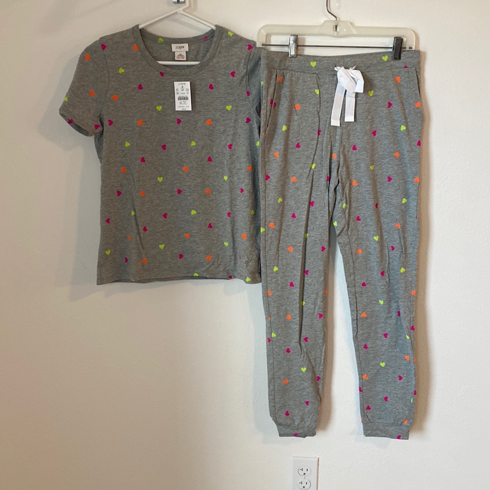 NWT J.CREW 2 piece pajama set